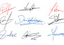 digitize your signature and retrace to vectorize the logo